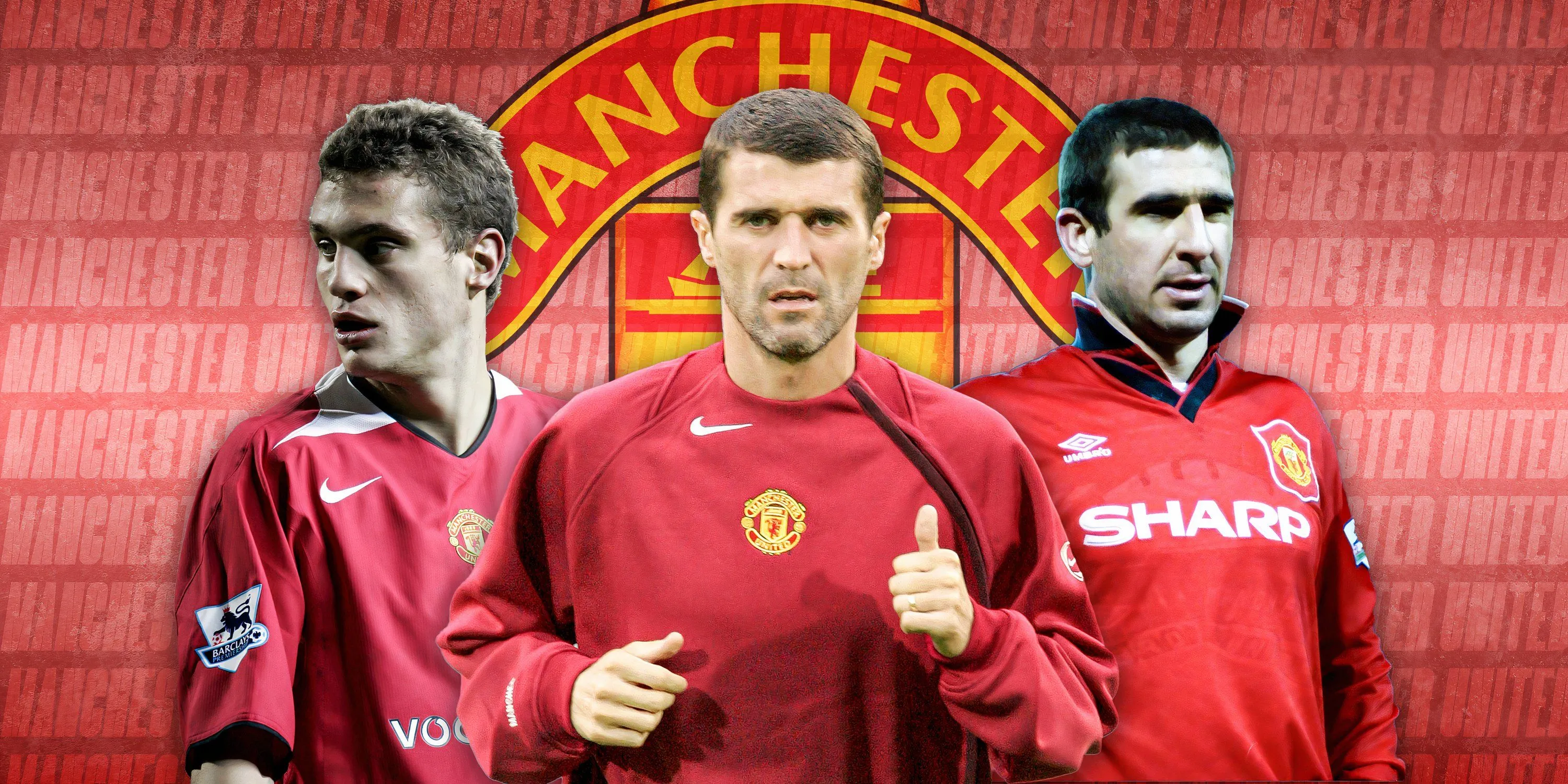 Các cầu thủ chơi rắn trong lịch sử Manchester United, bao gồm đội trưởng Roy Keane