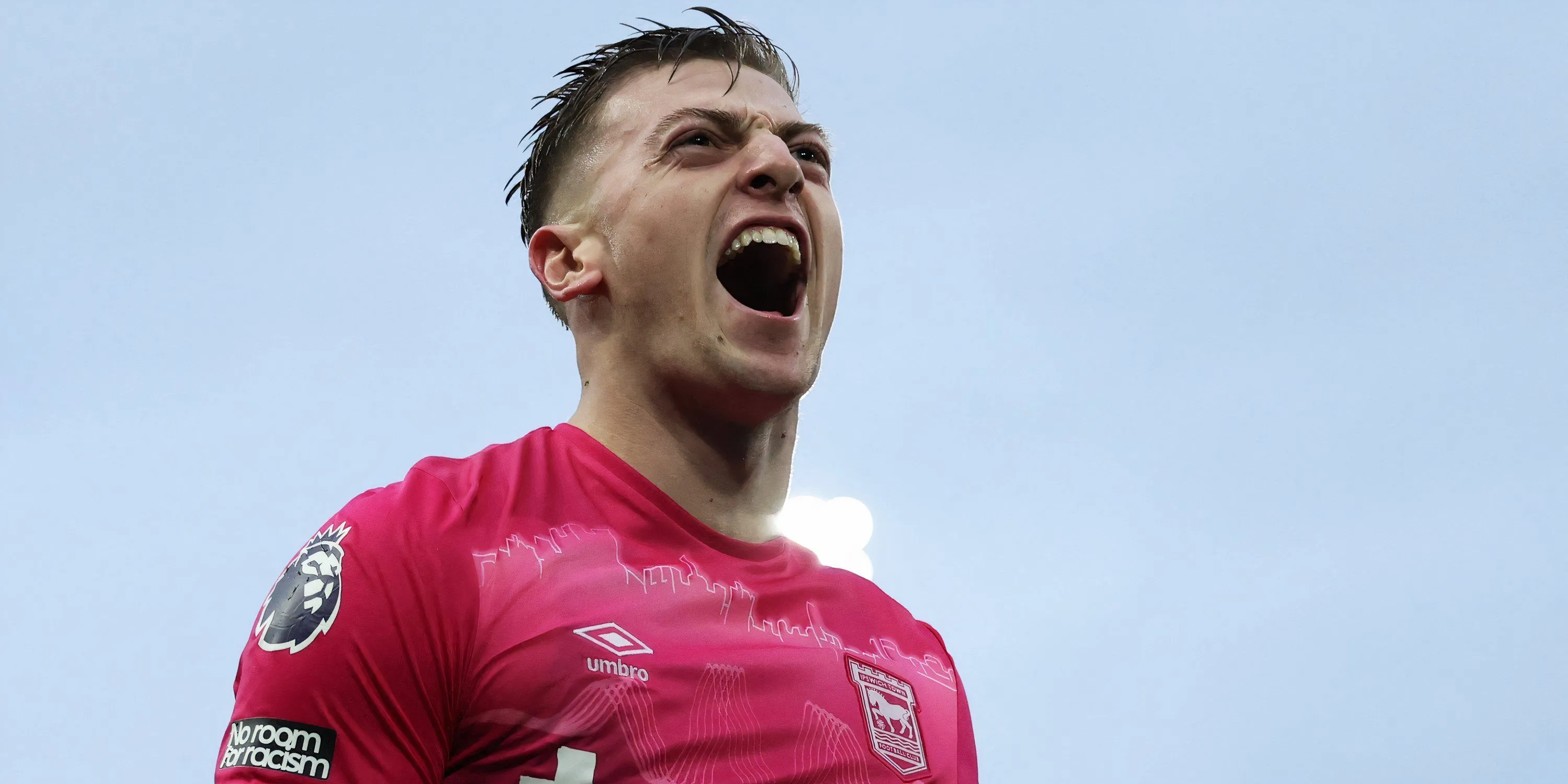 Liam Delap thi đấu cho Ipswich Town, cầu thủ từng được xem là mục tiêu nâng cấp cho Manchester United