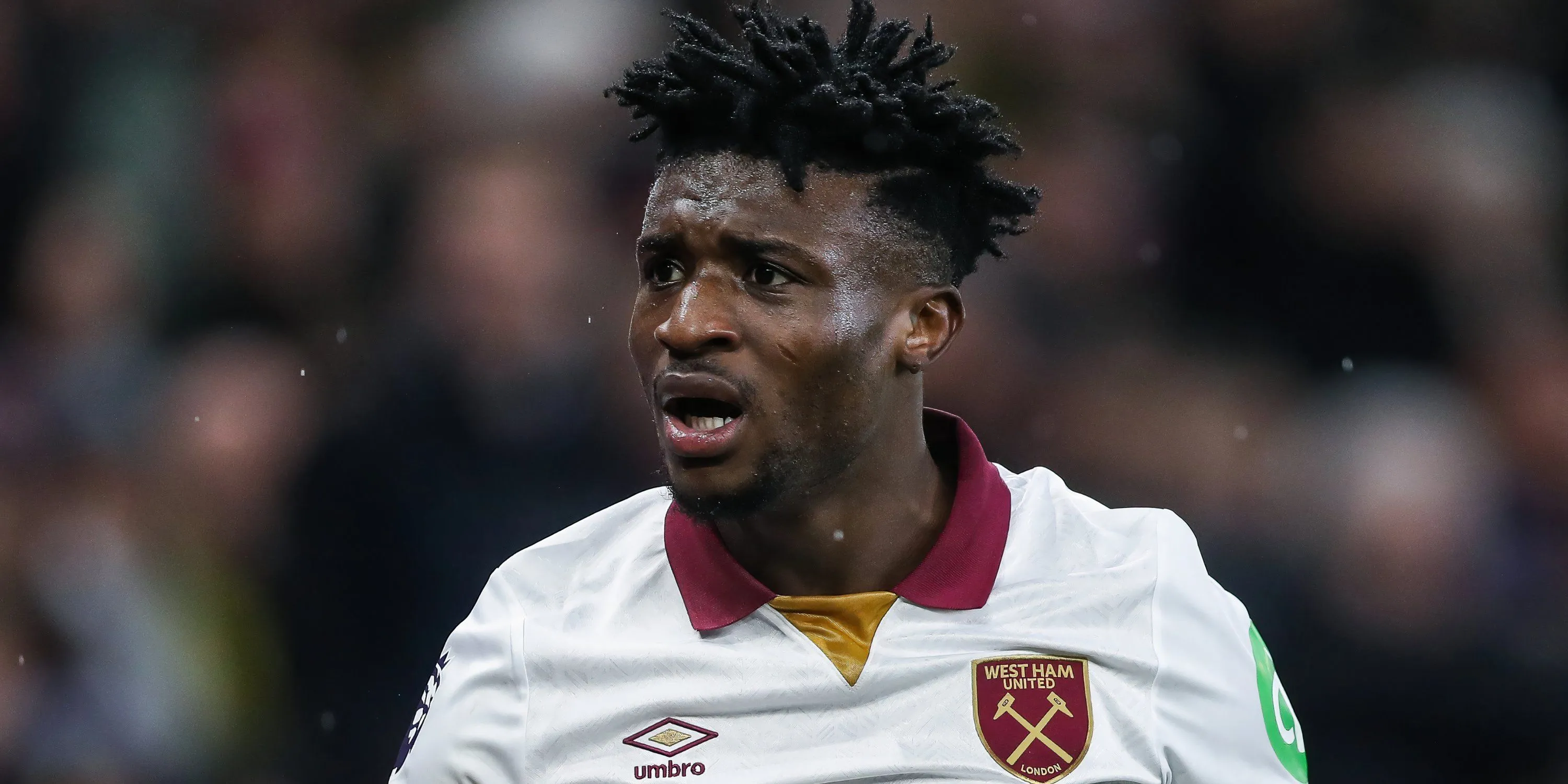 Mohammed Kudus trong màu áo West Ham thi đấu tại Ngoại hạng Anh