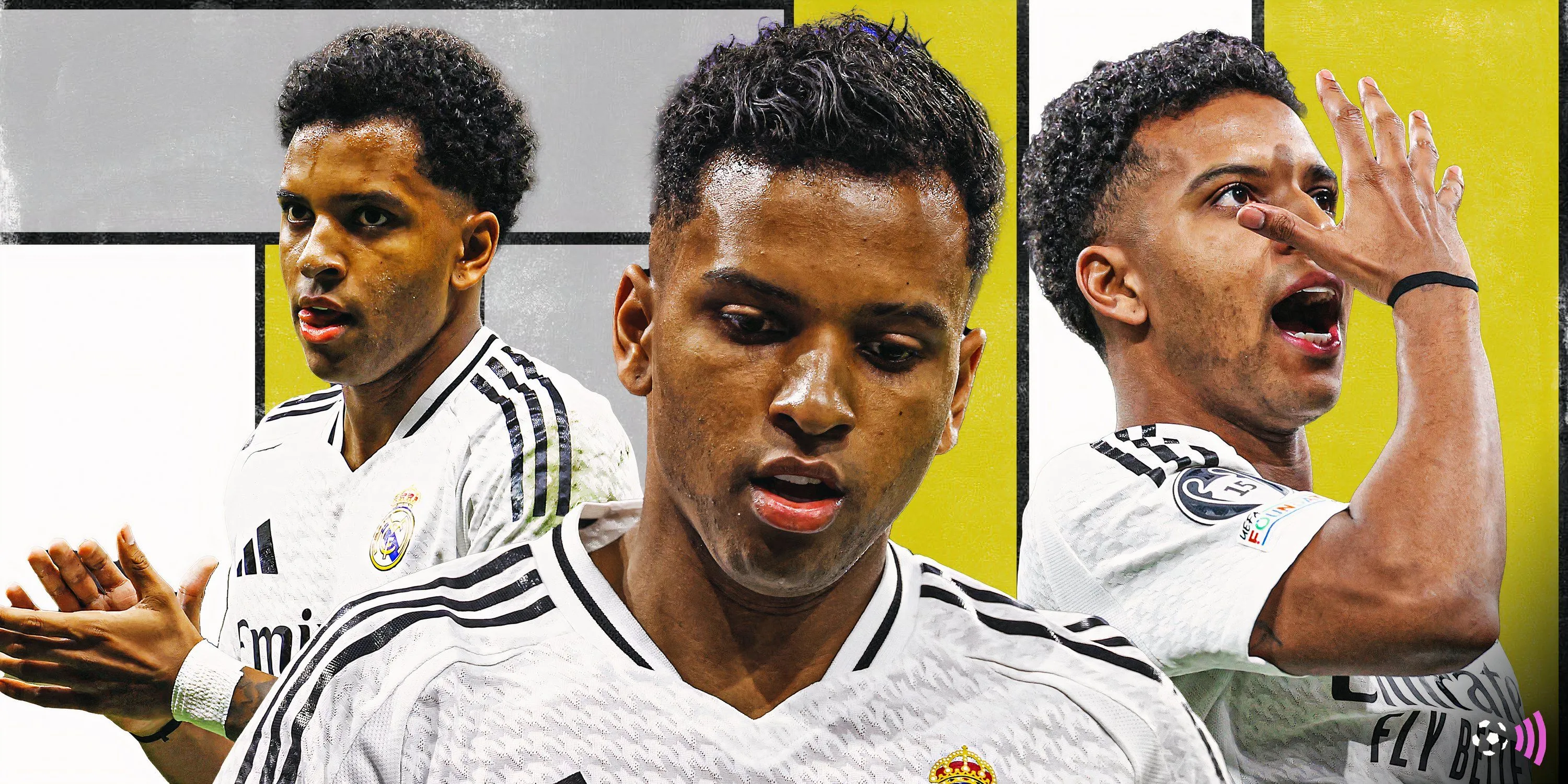 Rodrygo của Real Madrid trong màu áo trắng