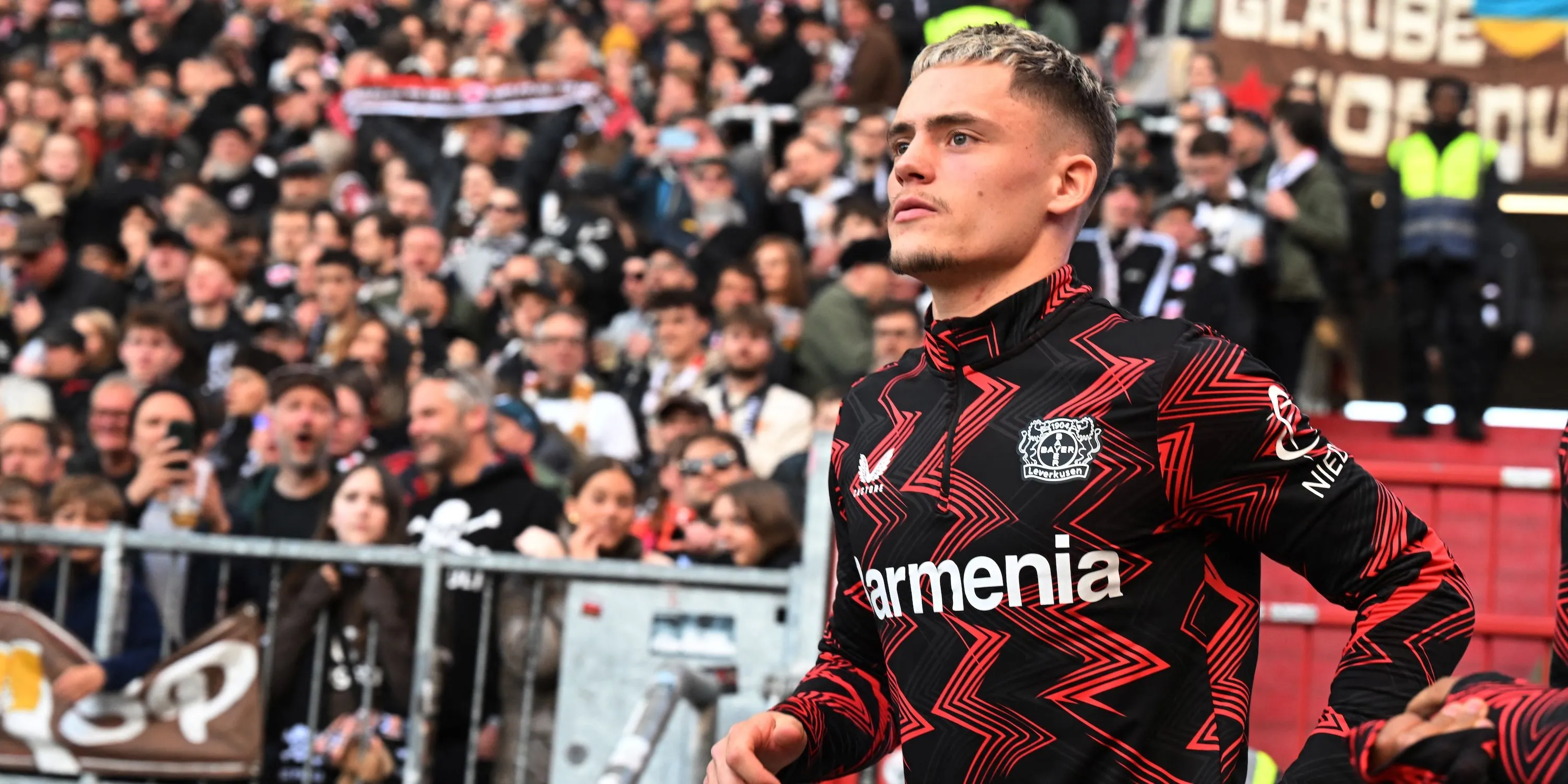 Tiền vệ Florian Wirtz của Bayer Leverkusen, mục tiêu chuyển nhượng của Liverpool