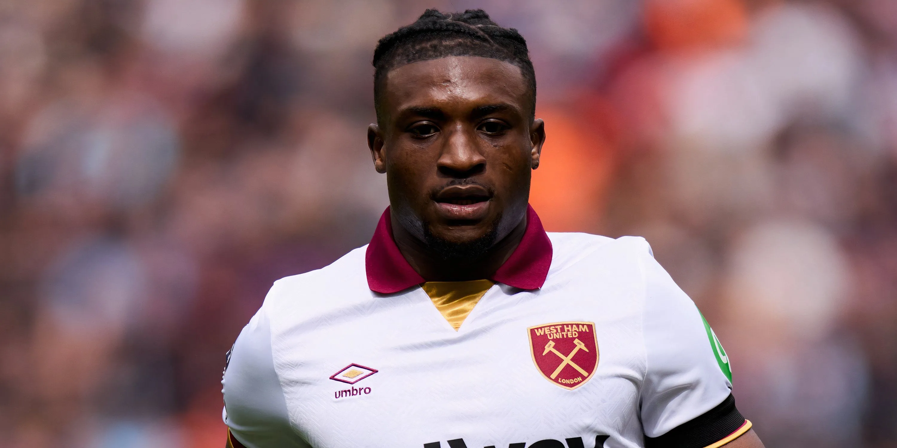 Tiền vệ Mohammed Kudus trong màu áo West Ham United, mục tiêu chuyển nhượng của Newcastle