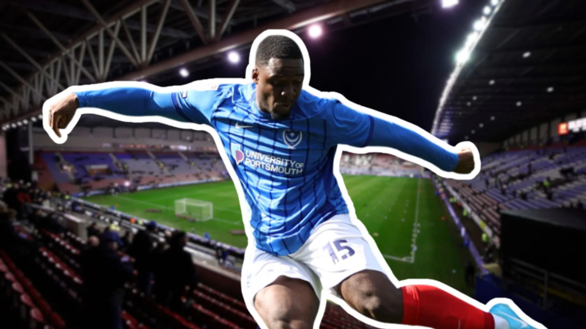 Christian Saydee khi còn thi đấu cho Portsmouth