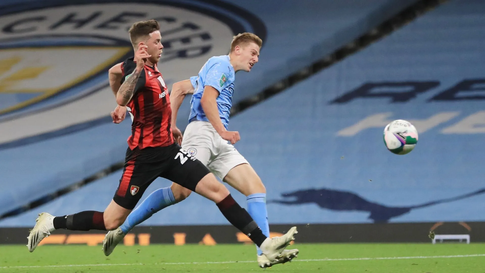 Liam Delap trong màu áo Manchester City