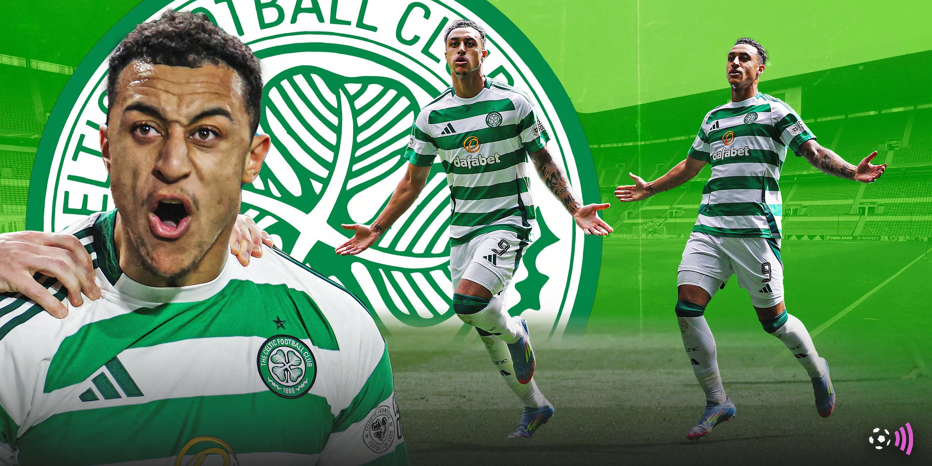 Adam Idah và Brendan Rodgers tại Celtic