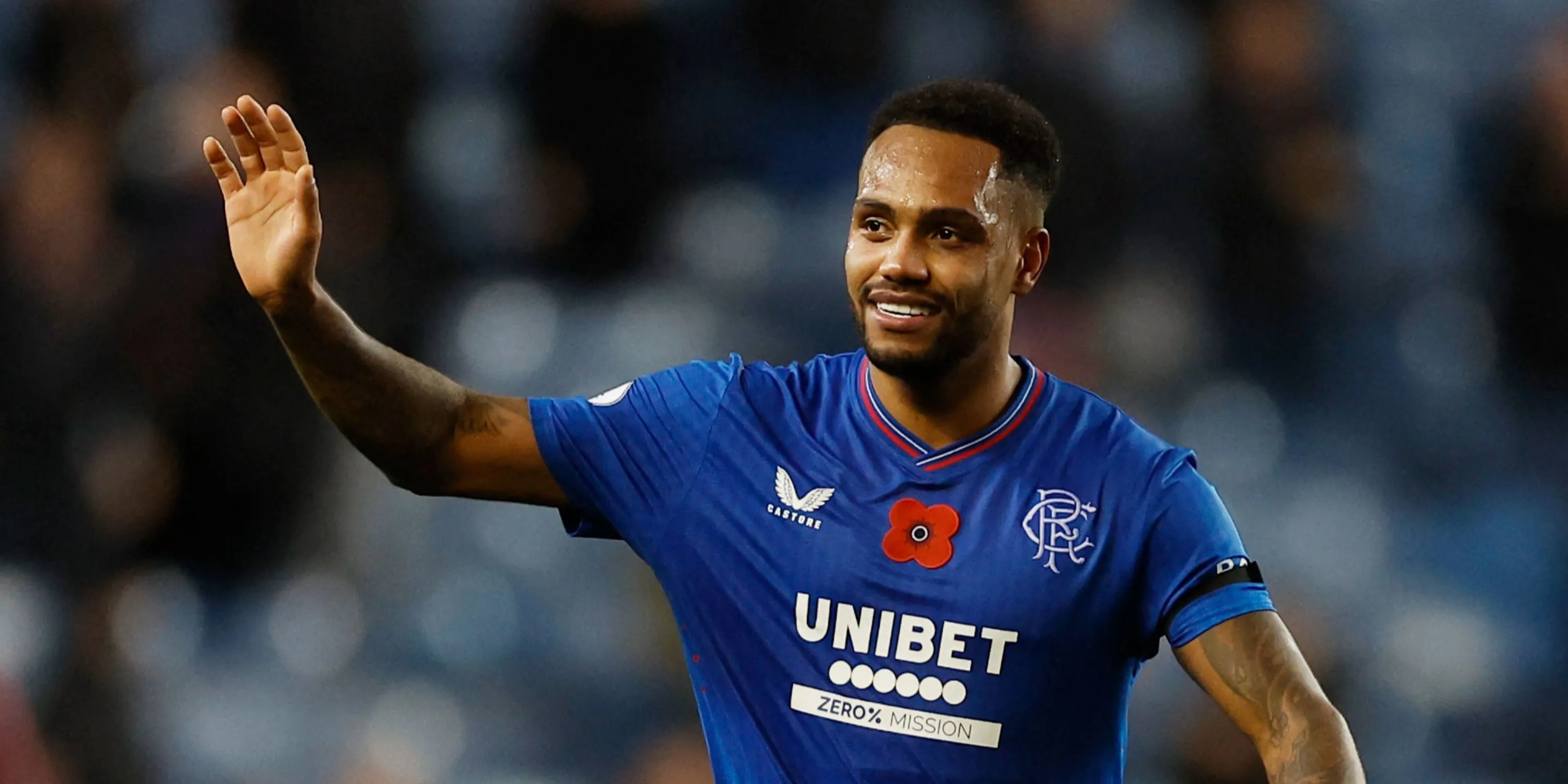 Tiền đạo Danilo của Rangers trong một trận đấu tại Scottish Premiership