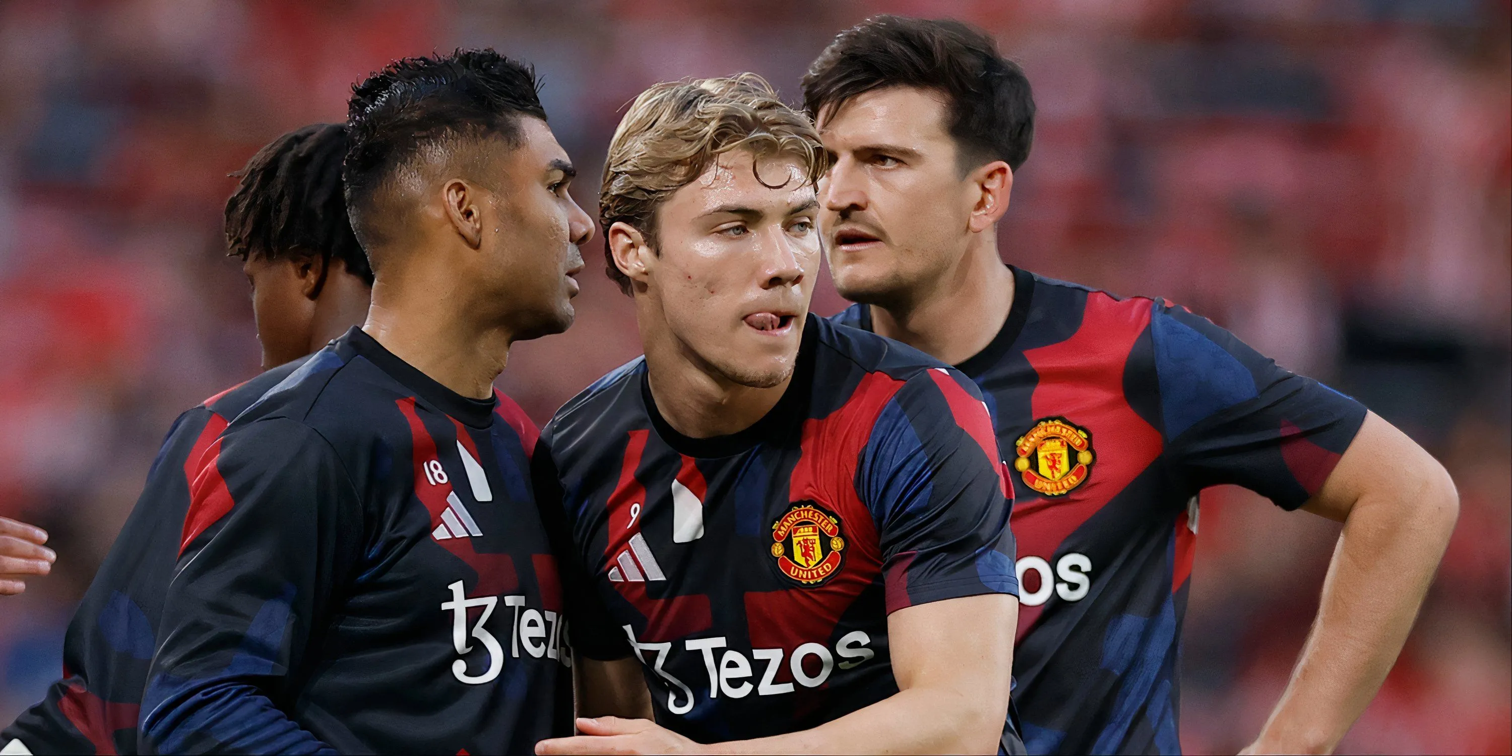 Tiền đạo Rasmus Hojlund trong màu áo Manchester United thi đấu tại Premier League